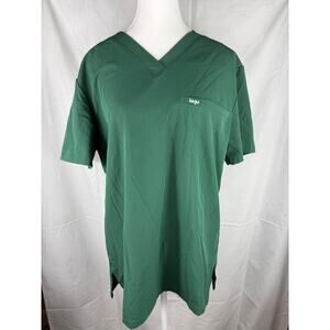 Lago Woman’s Green Short-sleeve Scrub top - M